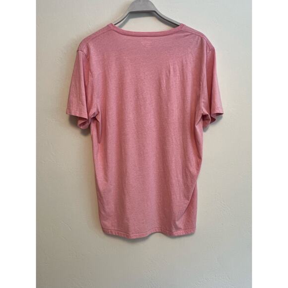 Bonobos Men’s Flamingo Pink V-Neck Casual Standard Fit T-Shirt Size: Medium - Picture 3 of 5